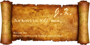 Jurkovits Kámea névjegykártya
